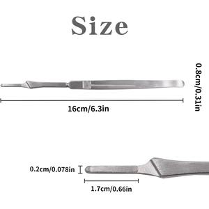 ด้ามมีดผ่าตัดทางออร์โธปิดิกส์ ราคาประหยัด ผลิตจากสแตนเลส ใช้ซ้ำได้ เหมาะสำหรับการผ่าตัดสัตว์ มีจำหน่าย - Product Image 3