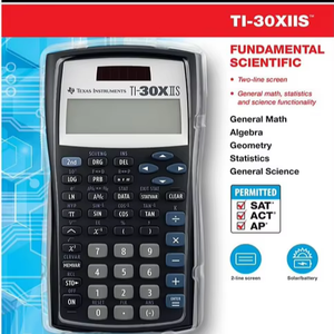 Calculadora Científica, Negra con Detalles Azules (30XIIS/TBL/1L1/BK) - Product Image 1