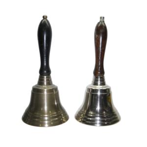 Campana de mano de Metal de latón de diseño de moda con mango de madera, campana colgante de pared, campana de escritorio, artículo decorativo para el hogar de alta calidad, nuevo diseño - Product Image 5
