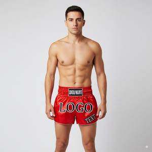 Personnalisé Vente en gros 100% Polyester Imprimé Hommes Femmes Muay Thai Shorts Durable Respirant Gym Combat Boxe Jiujitsu Shorts - Product Image 1