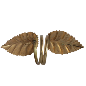 Rond de serviette en métal doré avec fleurs et feuilles pour restaurant, hôtel et maison - Product Image 5