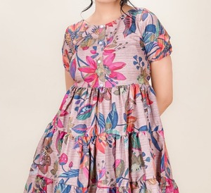 Handmade Indian Cotton Short Dress for Women Stylish Casual Summer Travel Personalized Bride Wedding & Honeymoon Gift - Product Image 1