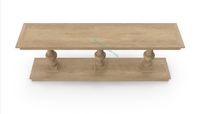 Table console pliable en bois massif avec hauteur réglable Design européen moderne pour la maison et l'hôtel Design de couleur personnalisable
