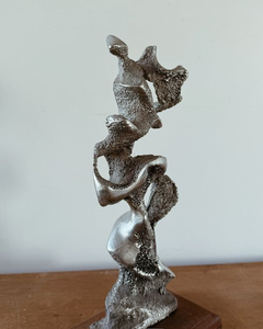 Sculpture d'art en aluminium Sculpture moderne abstraite en métal Décoration en fonte d'aluminium fabriquée à la main - Product Image 3