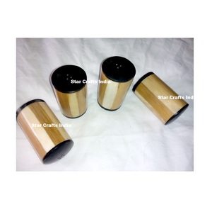 Juego de Salero y Pimentero de Cuerno de Diseño Moderno, Accesorios de Cocina, Frascos de Especias de Cuerno con Soporte para el Hogar, Hecho en India - Product Image 3