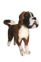 Adorable jouet en peluche pour chien Boxer en feutre de laine de Nouvelle-Zélande et coton PP, personnalisable, pour enfants, unisexe, doux et moelleux, inspiré de Toy Story.