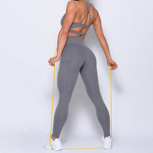 Ensemble de yoga pour femmes costume de yoga d'été ensemble de vêtements actifs ensemble de yoga vêtements de gym haute performance vente en gros - Product Image 6
