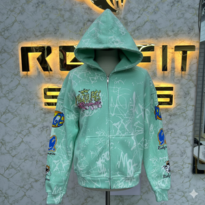เสื้อฮู้ดพิมพ์ลายสำหรับผู้ชายเสื้อฮู้ดดี้มีซิปพิมพ์ลาย - Product Image 6