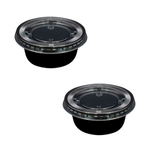 Gobelet en plastique jetable de petite taille de 1.5 oz avec couvercle adapté au restaurant, service de restauration rapide à usage unique fabriqué au Vietnam - Product Image 2