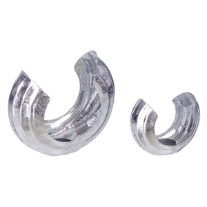 เชิงเทียนทองเหลืองแบบโบราณสำหรับตกแต่งโต๊ะรูปทรงคอนกรีต - Product Image 3