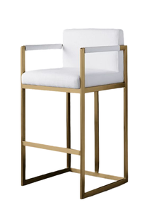 Mobilier pouf banc maison hôtel tabouret personnalisé style personnalisé métal tabourets salon tissu salle d'emballage moderne réglable couleur - Product Image 5