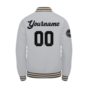 <b>Summer</b> breathable wool varsity <b>jacket</b> for <b>men</b> with custom embroidery windproof bulk teamwear style - Product Image 2