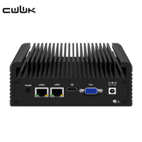 Mini PC CWWK C2 sin Ventilador, Computadora Industrial Celeron N2840, RAM DDR3L, SSD, 2x LAN Gigabit, 2x RS232 COM, Dispositivo de Firewall OPNsense