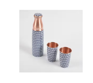 Botella de agua impresa de cobre con diseñador impreso Regalo de cumpleaños perfecto Propiedades de la botella de agua Proveedor al por mayor - Product Image 3