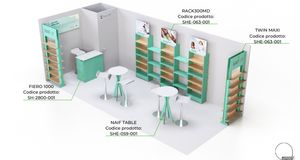 บูธแสดงสินค้าแบบพกพา ออกแบบตามสั่ง โมดูลาร์ ทำจากไม้ แข็งแรง ทนทาน เหมาะสำหรับงานแสดงสินค้าในซูเปอร์มาร์เก็ต - Product Image 6