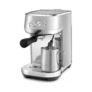 Machine à expresso compacte avec mousseur à lait automatique – Machine à expresso domestique à chauffe rapide, en acier inoxydable brossé - Product Image 1