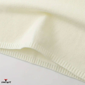 Pull en cachemire et laine à séchage rapide, personnalisable à l'avant, tricoté, décontracté, col rond, dernière mode, pull d'hiver pour l'extérieur - Product Image 5