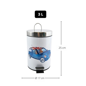 Pattumiera a Pedale 3L 'BLUE XS MINI' - Product Image 2
