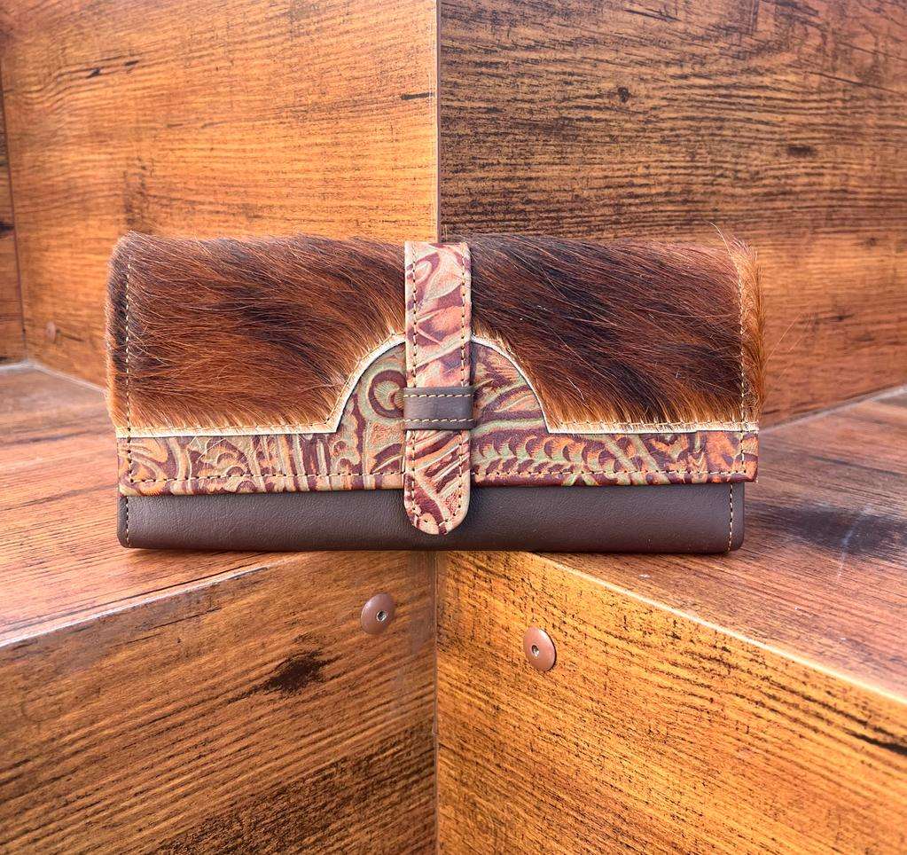 Brown With Embossed Print