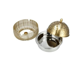 Plato de frotamiento de acero inoxidable con tapa dorada Calentador de alimentos Olla caliente Servidor de alimentos estándar Olla caliente Cacerola a precio razonable - Product Image 6