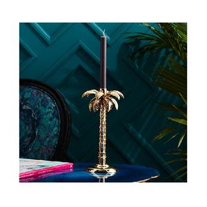 Candelero alto de aluminio fundido de metal dorado hecho a mano para mesa de hotel, centro de mesa, decoración de mesa de boda, portavelas - Product Image 3