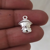 Charmes Ganesh en argent sterling 925, forme carrée, haute qualité, pour bracelets, colliers, fabrication de bijoux DIY