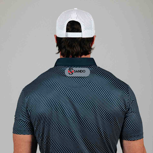 เสื้อโปโลสำหรับผู้ชายเสื้อคอตตอนระบายอากาศผ้าคอตตอน100% เสื้อถักแขนสั้นพิมพ์ลายเปล่าโลโก้ตามสั่ง - Product Image 2