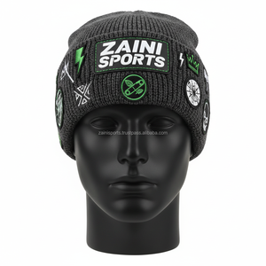 Gorro de invierno Premium 280 GSM, tejido acrílico suave, ajuste elástico cálido, logotipo bordado personalizado, estilo callejero, gorro jacquard - Product Image 1