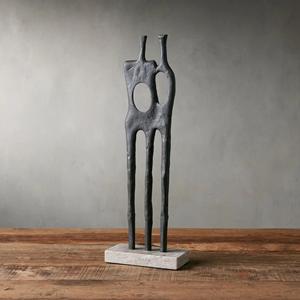 Escultura de ciervo de aluminio sólido Escultura de ciervo de metal con acabado de oro antiguo de alta calidad con base a la venta al precio más bajo - Product Image 1