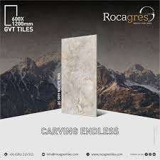 Modern <b>Large</b> Size PGVT Porcelain Tiles | Glazed Floor & Wall Tiles for Home Hotel and Commercial Projects 600×1200mm - Product Image 4