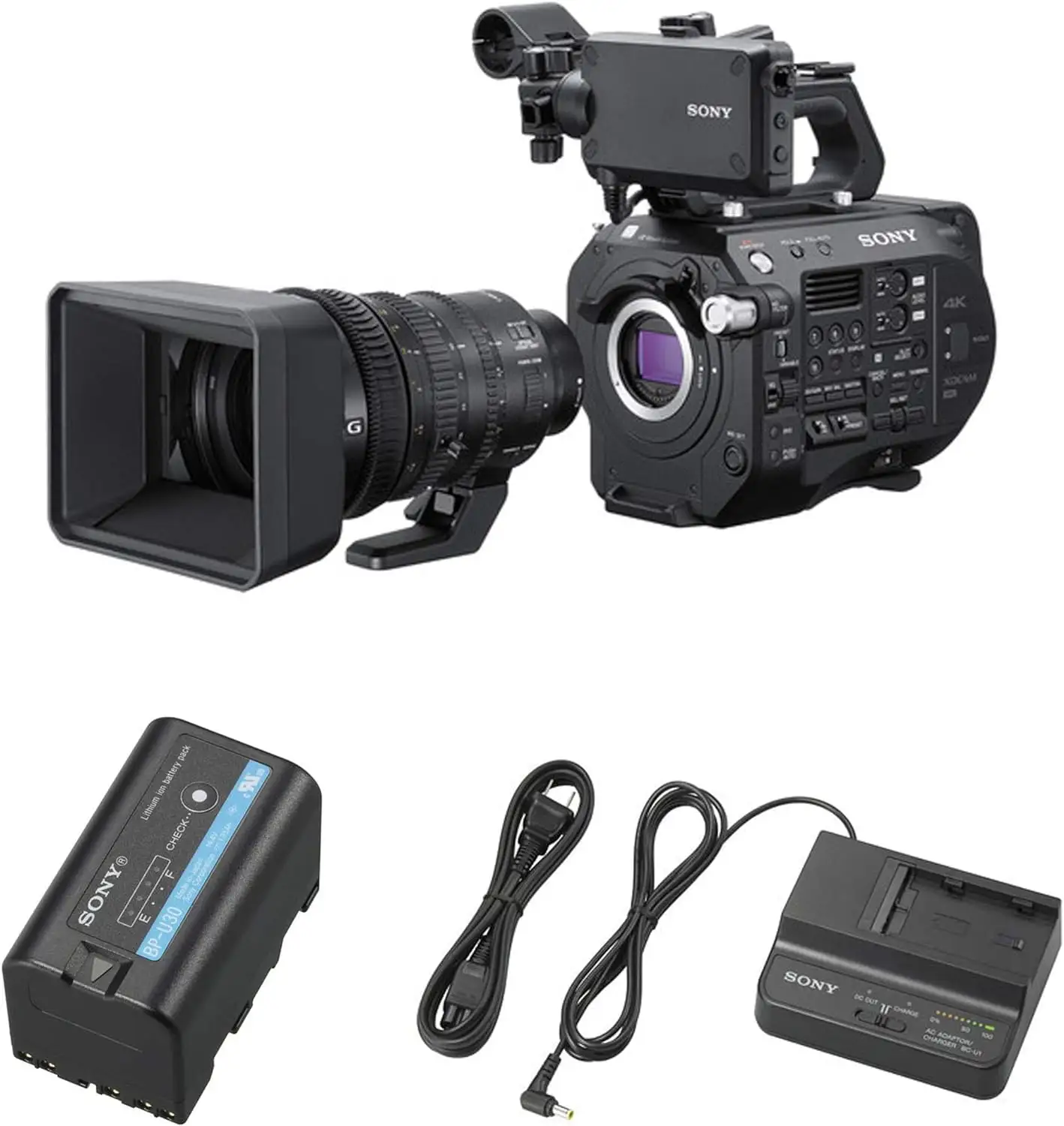 มาถึงร้อน PXW-FS7M2 / FS7 Mark ii 4k XDCAM กล้องวิดีโอพร้อมเลนส์ซูม 18-110 มม.