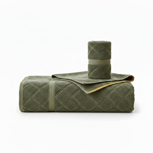 Juego de Toallas de Baño de Algodón Orgánico Natural, Resistentes a la Decoloración, Duraderas, de Gran Peso, Calidad de Lujo, Esenciales para el Baño del Hogar - Product Image 1