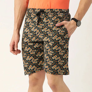 Grand short de sport de luxe pour hommes, motif solide, anti-rides, vêtements de rue, basket-ball, sublimation professionnelle, tissu en toile de style décontracté - Product Image 2