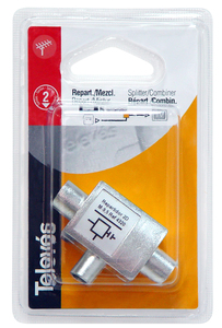 Scatola di Distribuzione CEI 2D Plug-in 1 Maschio - 2 Femmine (Televes 4320) (Confezione Blister) - Product Image 2