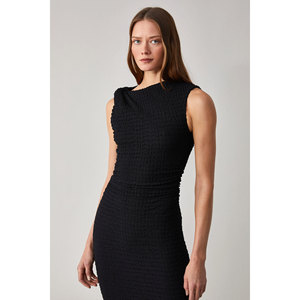 ETHIQUET MORFY Vestido sin mangas con cuello redondo y longitud midi para mujer - Product Image 4