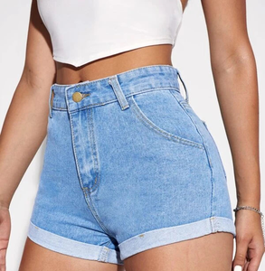 ซื้อกางเกงยีนส์ขาสั้นเอวสูงสำหรับผู้หญิงกางเกงยีนส์ลำลองแฟชั่นฤดูร้อนกางเกงฮอตไซส์พิเศษผลิตตามสั่ง2026 - Product Image 6