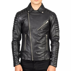 High Quality Custom Men's Pure Cowhide Leather Moto Jacket/ Pakistan Made Biker Leather Jacket by <b>Maximize</b> Wear - Product Image 2