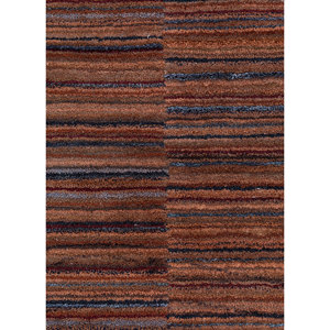Alfombras Acar Clásicas a Rayas, Tejidas a Mano con Lana y Viscosa, Rojo Naranja Tra-14447, Técnica de Tejido Plano para Sala de Estar y Pasillo - Product Image 3