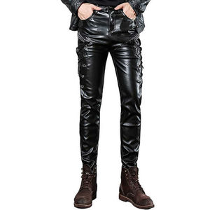 กางเกงผ้าสแปนเด็กซ์เอวสูงของผู้ชายผ้าแคนวาสแปนเด็กซ์ผ้าตรงลายทางน้ำหนักเบากันน้ำเป็นมิตรกับสิ่งแวดล้อม - Product Image 1