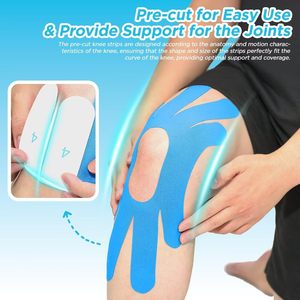 Melenlt One-Structure <span class=keywords><strong>K</strong></span>-<span class=keywords><strong>Tape</strong></span> Parches Precortados-Cinta de kinesiología de <span class=keywords><strong>rodilla</strong></span> <span class=keywords><strong>para</strong></span> aliviar el dolor - Product Image 6
