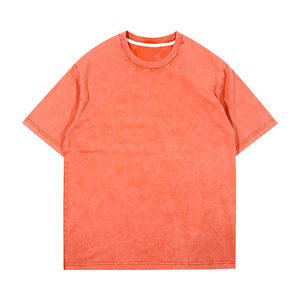 Unisex Customizable O-neck Short Sleeve T-shirt Lightweight Summer Wear New Solid Embroidery Coloured <b>Cropped</b> <b>Top</b> 100% Cotton - Product Image 3