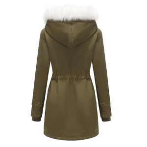 Chaqueta Parka Larga Impermeable y Cortavientos para Mujer, para Viajes y Senderismo al Aire Libre, Diseño Cálido para Invierno - Product Image 2