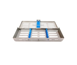Lot de 5 plateaux de stérilisation pour instruments dentaires, en acier inoxydable durable, autoclavables, pour outils chirurgicaux - Product Image 2