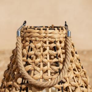 Bougeoir lanterne de luxe pour la décoration de table à la maison Style Vintage moderne élégant pilier support Accent décoratif - Product Image 2