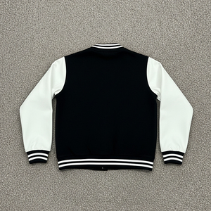 Veste de baseball personnalisée 100% coton pour hommes, vêtements décontractés d'hiver avec logo brodé, veste universitaire de haute qualité pour hommes - Product Image 2