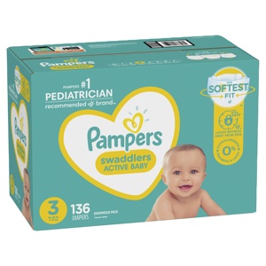 Couches pour bébé Pampers de qualité pure - Product Image 1