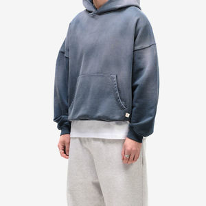 2025 invierno hombres Vintage peso pesado 100% algodón francés Terry estampado pulóver hombres personalizado serigrafía sudaderas con capucha - Product Image 6