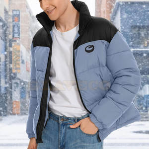 Fabricación de fábrica Ropa de invierno Burbuja Chaqueta de invierno Ropa Tallas grandes Hombres Chaqueta de burbuja - Product Image 4