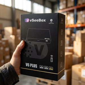 Vseebox V6 PLUS แอนดรอยด์14 amlogic 905Y5 Quad Core 8K สมาร์ททีวี H.265พร้อม BT 5.0 WiFi dual-band ไม่มีค่าใช้จ่ายรายเดือน - Product Image 1