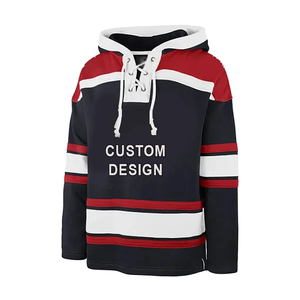 Vêtements de hockey sur glace personnalisés Sweat à capuche de hockey sur glace en polyester de qualité supérieure avec logo uniforme d'heure pour adultes OEM - Product Image 1